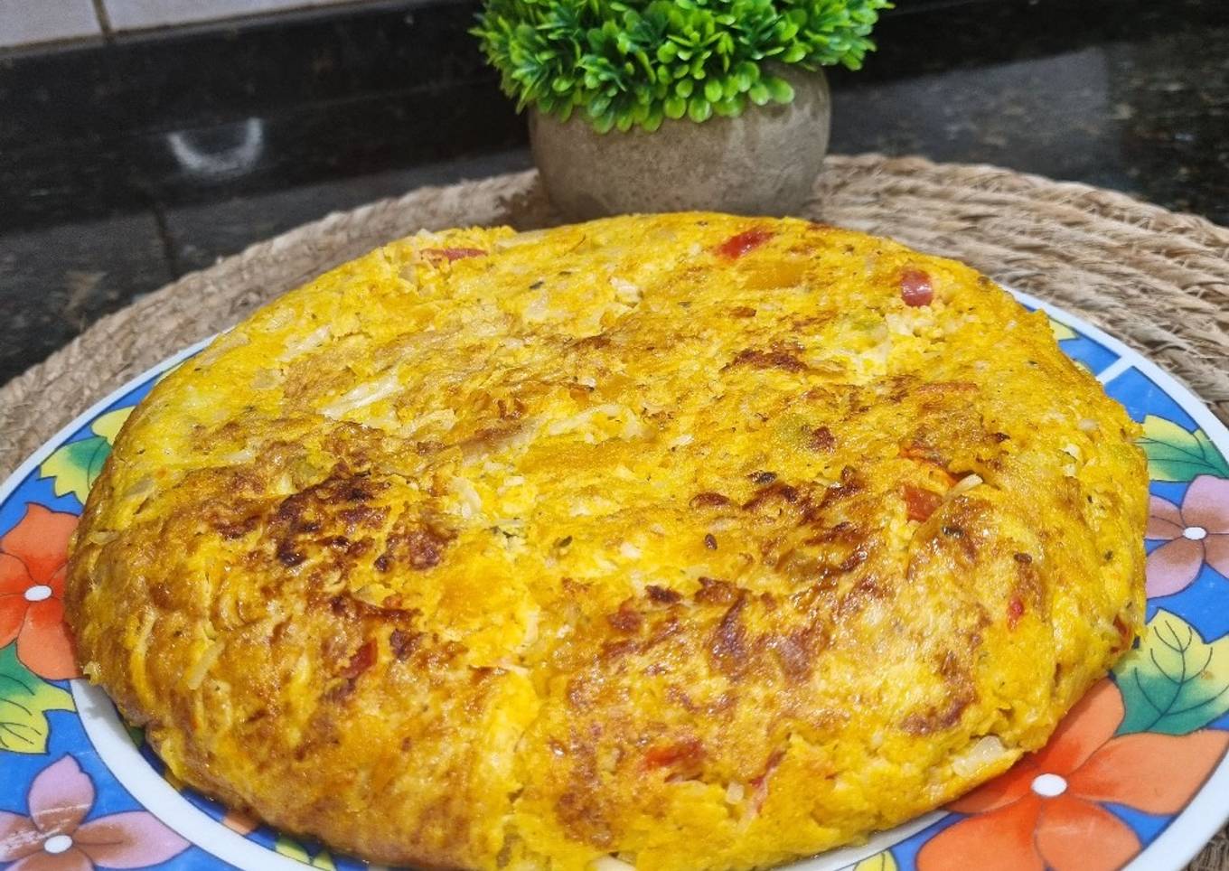 TORTILLA SALUDABLE DE CALABAZA Y VERDEO ❤️