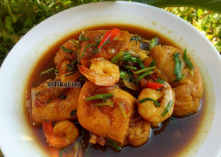 Tahu udang kecap