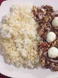 Atún con quinoa roja