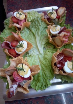 Una foto de Canastitas de Parmesano