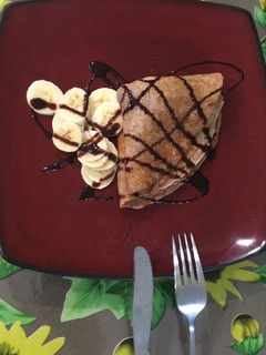 Una foto de Crepes de chocolate