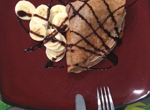 Una foto de Crepes de chocolate