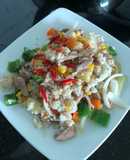 Cơm xào rau củ thịt heo