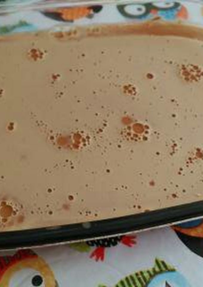 Una foto de Flan de café