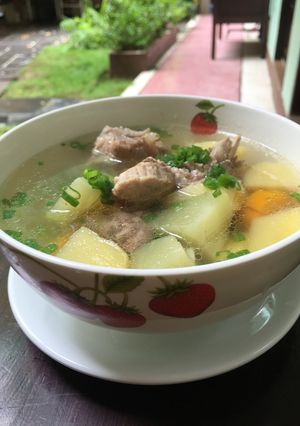 Hình của món Soup Carot Khoai Tây.