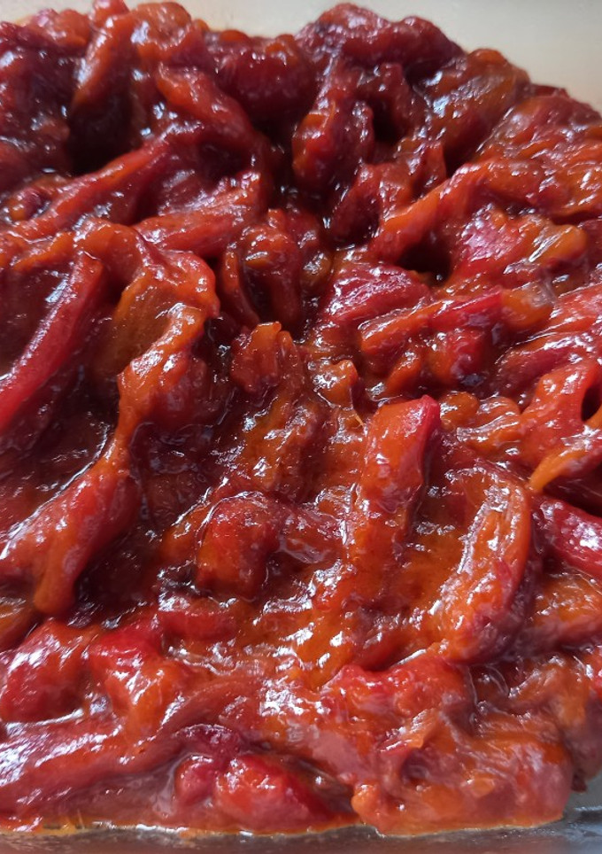 Una foto de 233. Pimientos asados caramelizados