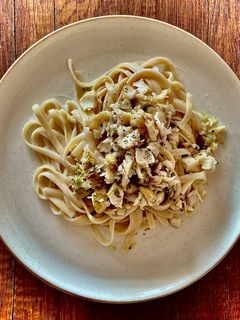 Una foto de Tallarín con Tilapia 🐟