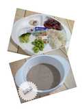 Menu Lengkap MPASI 6+ (Bubur Daging Sapi Edamame+Brokoli)