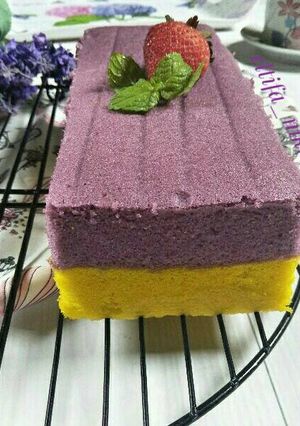 Foto resep Lapis kukus talas