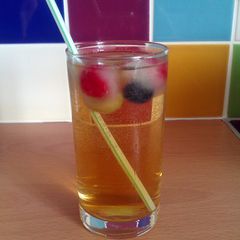 Vickys Fruit Juice Fizz, GF DF EF DF NF A picture of Vickys Fruit Juice Fizz, GF DF EF DF NF.