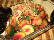 A picture of umeboshi pickled