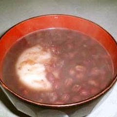 Zenzai Made in a Pressure Cooker A picture of Zenzai Made in a Pressure Cooker.