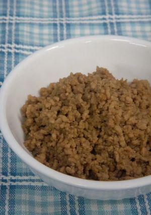 A picture of Pork Soboro.
