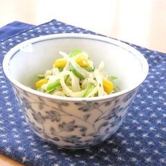 A picture of Stir-Fried and Simmered Kiriboshi Daikon and Corn.