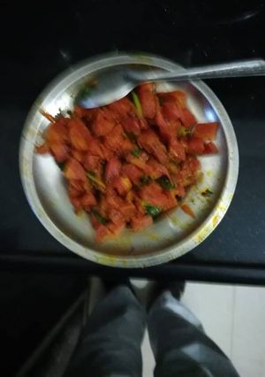 A picture of Gajar sabji.