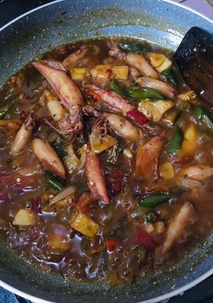 Foto resep Tumis cumi asin + jambal