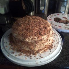 A picture of Butterfinger Cake.