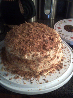 A picture of Butterfinger Cake.
