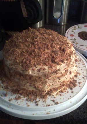 A picture of Butterfinger Cake.