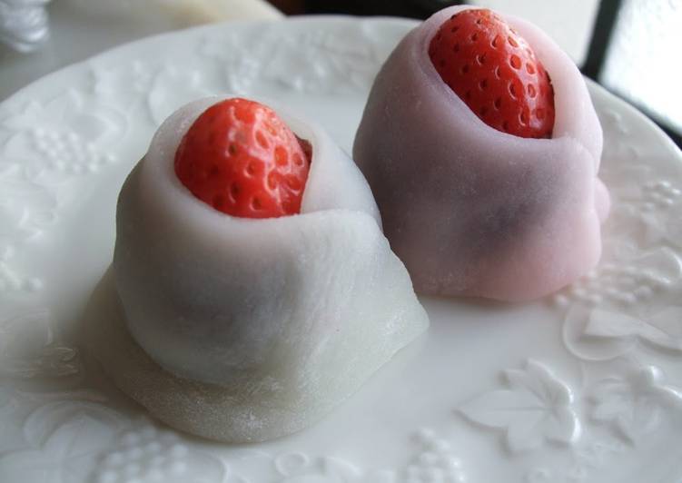 Easiest Way to Prepare Strawberry Daifuku Strawberry Princesses