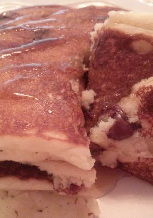 A picture of Chocolate banana pancakes (Dahlia's pancakes).