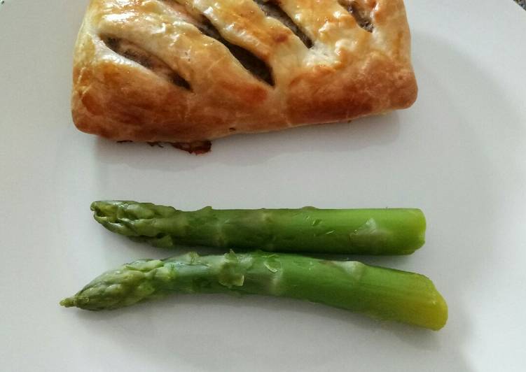 Recipe of Favorite Salmon fillet and portobello pie