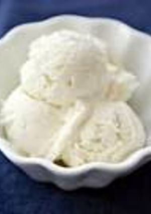 A picture of Vanilla Ice cream.