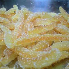A picture of Homemade Candied Hassaku Peel.