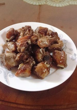 Hình của món Sườn rim.