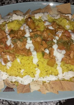 A picture of Shawarma Fatteh (Another Way) 😋.