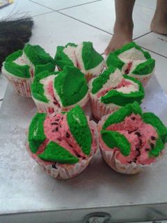 Foto resep Bolu kukus semangka