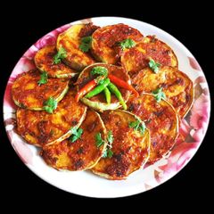 A picture of Brinjal Fry (Baingan Tawa Fry).