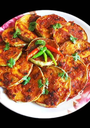 A picture of Brinjal Fry (Baingan Tawa Fry).