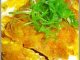 simmered pork cutlets