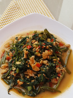 Foto resep Tumis Kangkung Sambal Terasi Tempe