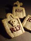 Tombstones and Castles Sesame Cookies for Halloween