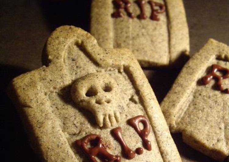 Recipe of Award-winning Tombstones and Castles Sesame Cookies for Halloween