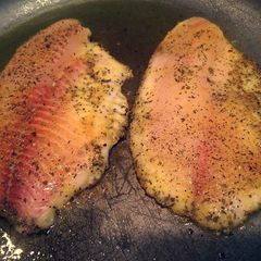Seared tilapia A picture of Seared tilapia.
