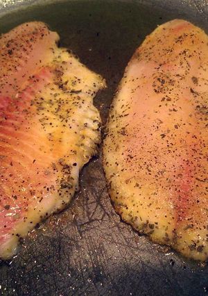 A picture of Seared tilapia.