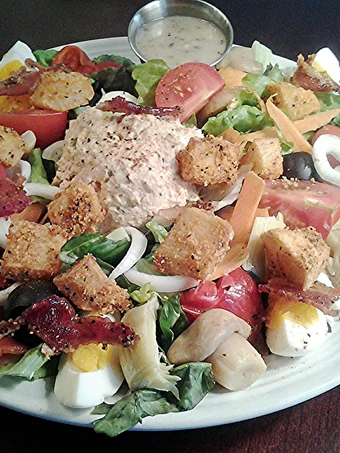 Simple Way Prepare Recipe Tuna Dinner Salad With Crispy Potato Croutons that is  Makes Drooling, Delicious}