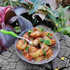 A picture of Sweet potato chaat.
