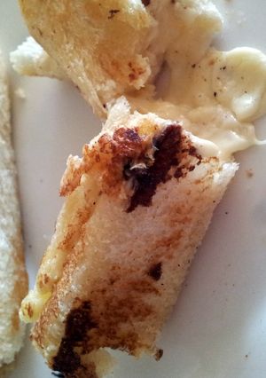 A picture of Melted Cheese Rolls :).