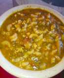 Menestron de costilla con lentejas
