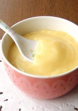 A picture of Custard Using a Whole Egg.