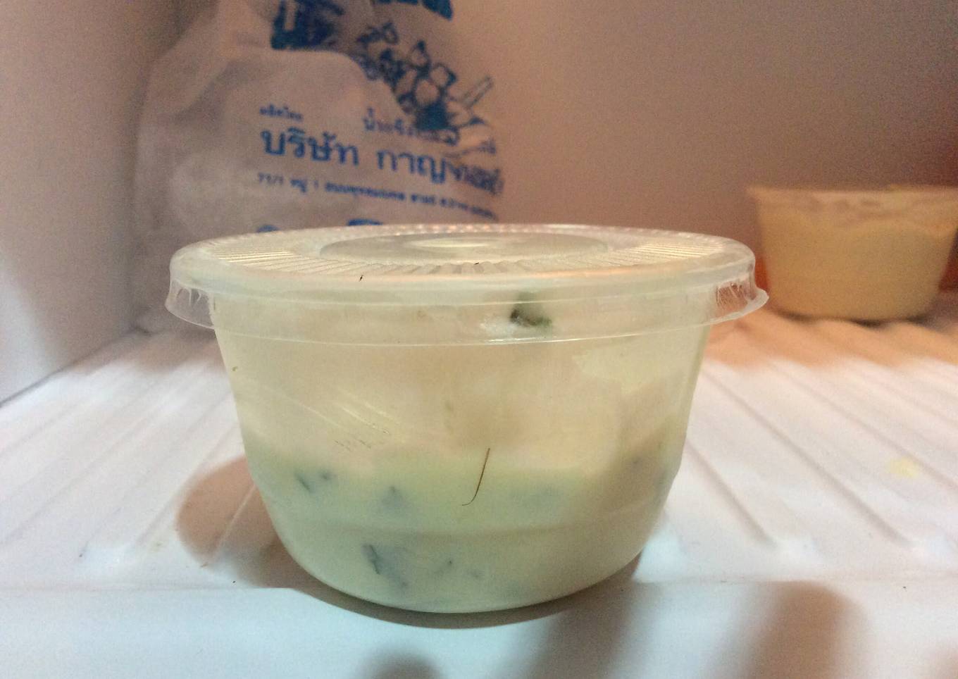 Cream and Mint Homemade Ice-cream