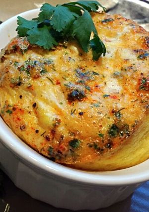 A picture of Ray's' Easy Cheesy Egg Soufflés.