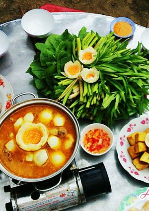 Hình của món Lẩu vịt nấu chao.
