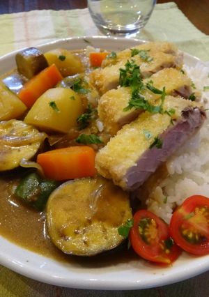A picture of Tuna Katsu(cutlet)  Curry.