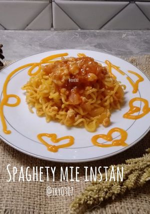 Foto resep Spaghety mie instan
