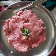 Beet upma A picture of Beet upma.